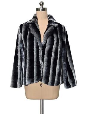 Vintage 70's 80's  Warm ROCHELLE California  Faux Fur Cozy Plush Coat S